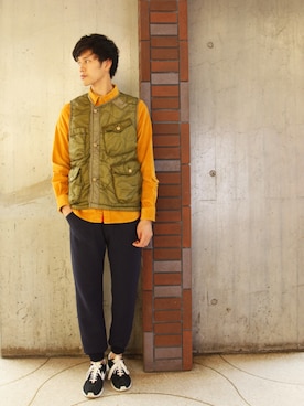 「EATS（イーツ）のアイテム」を使った、Kaiさん（メンズ・182cm）の冬コーディネート