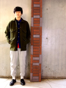 「EATS（イーツ）のアイテム」を使った、Kaiさん（メンズ・182cm）の冬コーディネート