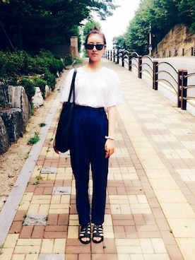「MIXXO（ミッソ）のアイテム（アクセサリー）」を使った、은담さん（レディース・169cm）の夏コーディネート