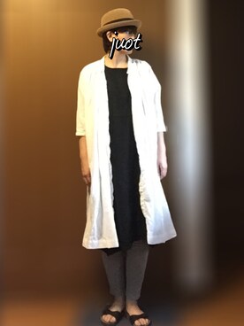 「CHEER（チアー）のアイテム（帽子）」を使った、JUOT(ジュート)さん（レディース・169cm）の夏コーディネート