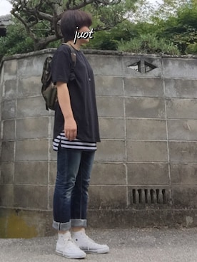 「チラ見せ部」｜JUOT(ジュート)さん（レディース・169cm）の夏コーディネート