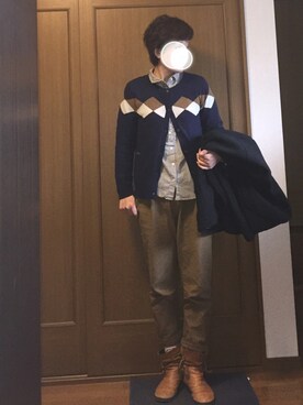 「CLOUDNINE（クラウドナイン）のアイテム（パンツ）」を使った、JUOT(ジュート)さん（レディース・169cm）の冬コーディネート