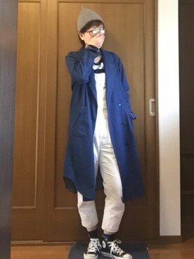 「CONVERSE（コンバース）のCONVERSE ALL STAR　ハイカットスニーカー（スニーカー）」を使った、JUOT(ジュート)さん（レディース・169cm）の冬コーディネート