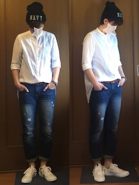 「リメイクデニム」｜「アイテム（その他）」を使った、JUOT(ジュート)さん（レディース・169cm）の夏コーディネート