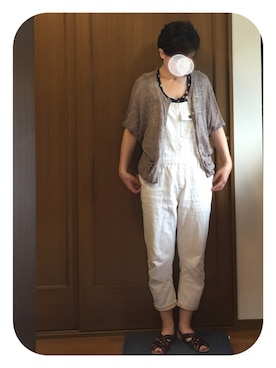 「7月WEAR夏のサンダル祭り」｜「アイテム（オールインワン・サロペット）」を使った、JUOT(ジュート)さん（レディース・169cm）の夏コーディネート