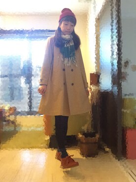 「SM2（エスエムツー）のアイテム（トレンチコート）」を使った、wanikoさん（レディース・161cm）の秋コーディネート