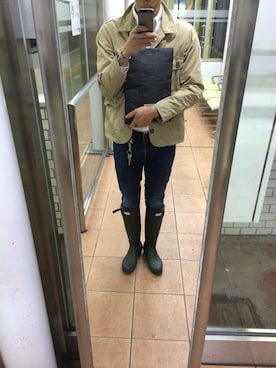 「アイテム（レインシューズ）」を使った、餓鬼BOYさん（メンズ・175cm・20代）の秋コーディネート