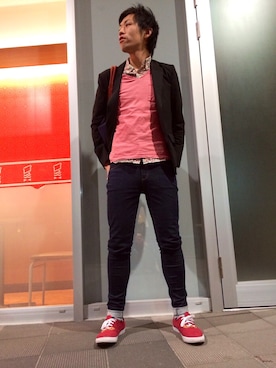 「URBAN RESEARCH ROSSO WOMEN（アーバンリサーチ　ロッソ）のアイテム（ジャケット/アウター）」を使った、ジョーさん（メンズ・177cm）の春コーディネート