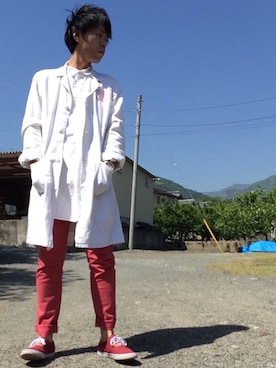 「アイテム（その他アウター）」を使った、ジョーさん（メンズ・177cm・20代）の春コーディネート