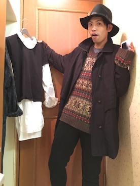 「アイテム（その他アウター）」を使った、ジョーさん（メンズ・177cm・20代）の秋コーディネート