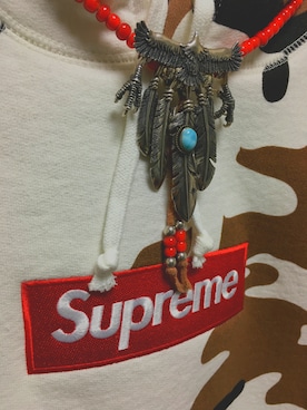 「カモ柄」｜「アイテム（アクセサリー）」を使った、もちこさん（メンズ・167cm）の冬コーディネート