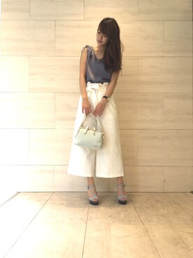 「アイテム（腕時計）」を使った、yu-riさん（レディース・166cm）の春コーディネート