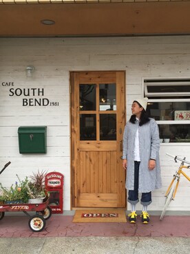「UNITED ARROWS（ユナイテッドアローズ）のUA ITALY ARAN KNITCAP◆（ニットキャップ/ビーニー、ホワイト系）」を使った、みほぴん∗*ﾟさん（レディース・160cm）の秋コーディネート