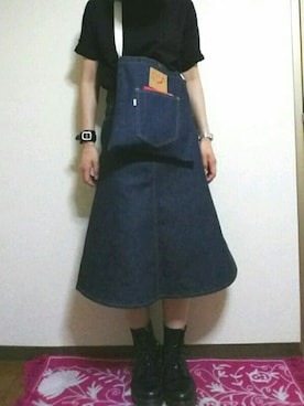 「BEAMS BOY（ビームスボーイ）の【予約】BEAMS BOY / レザー ワイドブレスレット（ブレスレット）」を使った、きゃずtさん（レディース・159cm）の秋コーディネート