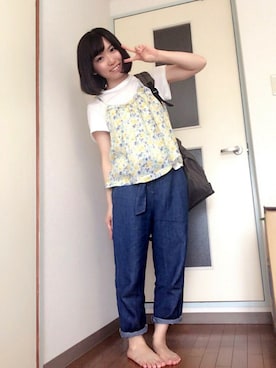 「SM2（エスエムツー）のアイテム（アンサンブル）」を使った、あーちゃん☘さん（レディース・150cm）の夏コーディネート
