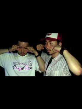 「BBCのアイテム（トップス）」を使った、pluskdkさん（メンズ・177cm）の春コーディネート