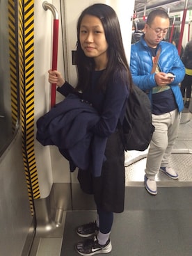 「initial（イニシャル）のアイテム（ノーカラージャケット）」を使った、Butterさん（レディース・158cm）の春コーディネート