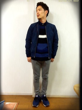 BK201さん（メンズ・161cm）の春コーディネート