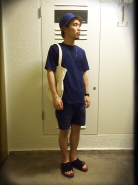 「TRICKorTREAT（トリックオアトリート）のアイテム」を使った、BK201さん（メンズ・161cm）の夏コーディネート