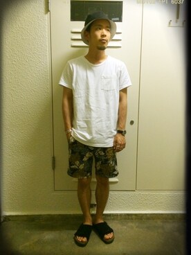 「TRICKorTREAT（トリックオアトリート）のアイテム」を使った、BK201さん（メンズ・161cm）の夏コーディネート