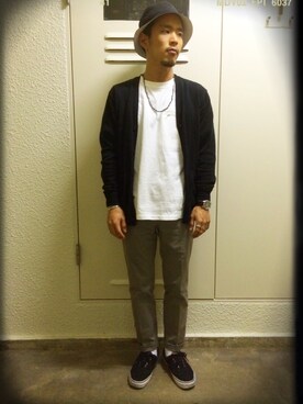 「TRICKorTREAT（トリックオアトリート）のアイテム」を使った、BK201さん（メンズ・161cm）の夏コーディネート