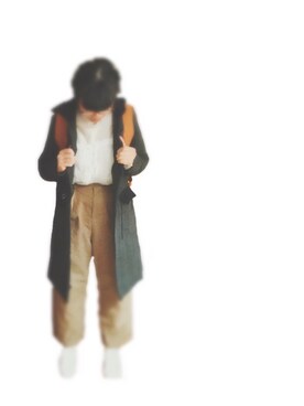 「ニコアンド」｜「アイテム（ダウンジャケット/コート）」を使った、タカハシサンさん（レディース・152cm）の冬コーディネート