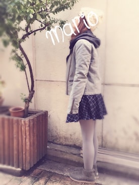 「polcadot」｜「アイテム（ブルゾン）」を使った、marikaさん（レディース・158cm）の秋コーディネート