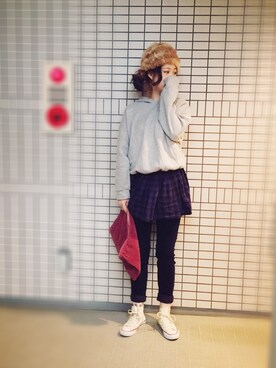 「PLAIN CLOTHING（プレーンクロージング）のアイテム（ワンピース/ドレス）」を使った、marikaさん（レディース・158cm）の秋コーディネート