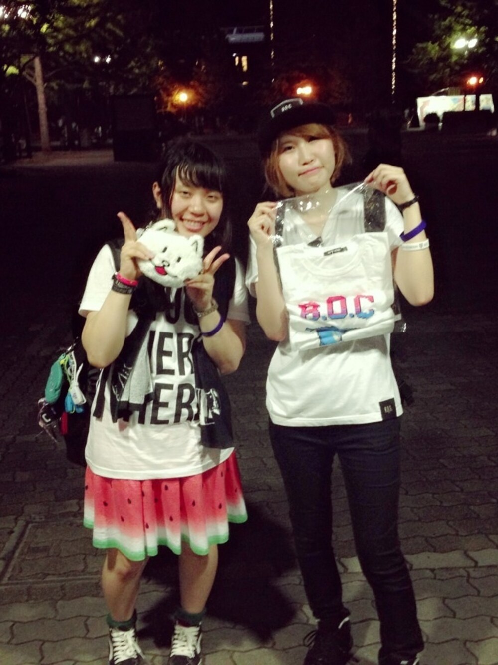 「BUMP OF CHICKEN、ライヴ参戦、ライヴグッズ、インテックス大阪」｜「Candy StripperのCANDY BACKPACK（バックパック/リュック、ブラック系）」を使った、ゆかりんさん（レディース・152cm）の秋コーディネートの1枚目の写真