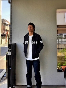 「challenger」｜「アイテム（ジャケット/アウター）」を使った、takahiro nakabayashiさん（メンズ・172cm）の冬コーディネート