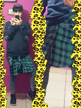 「PULL&BEAR（プルアンドベア）のアイテム（キャップ）」を使った、Jyoujiさん（メンズ・188cm）の冬コーディネート
