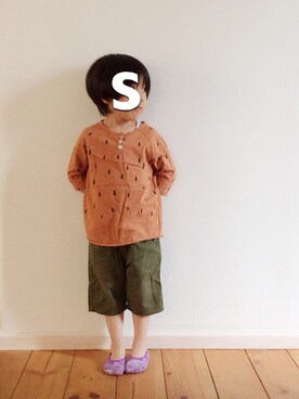 「カーゴパンツ」｜shiiiii_hiiiiiさん（キッズ・90cm）の秋コーディネート