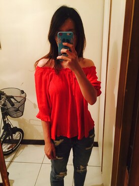 張郡庭さん（レディース・162cm）の秋コーディネート