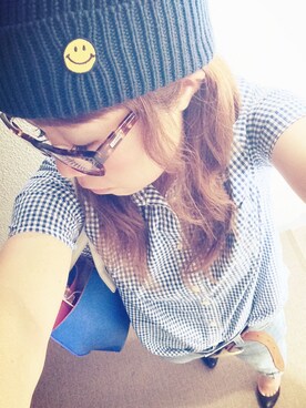 「DIANA」｜「アイテム（帽子）」を使った、ゆかり🍎さん（レディース・152cm）の夏コーディネート