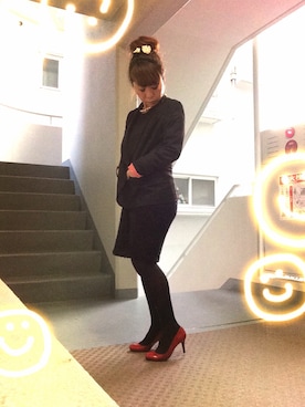 「And A（アンドエー）のアイテム（ジャケット/アウター）」を使った、ゆかり🍎さん（レディース・152cm）の春コーディネート