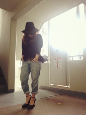 「フリンジ」｜「アイテム（食器/キッチン）」を使った、ゆかり🍎さん（レディース・152cm）の冬コーディネート