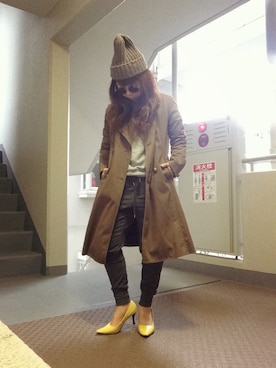 「Vigny（ヴィニー）のアイテム」を使った、ゆかり🍎さん（レディース・152cm）の春コーディネート