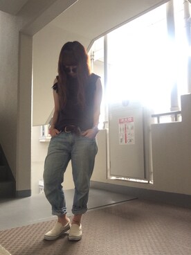 「present（プレゼント）のアイテム（ブレスレット）」を使った、ゆかり🍎さん（レディース・152cm）の夏コーディネート