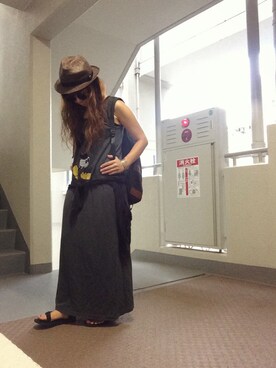 「present（プレゼント）のアイテム（ブレスレット）」を使った、ゆかり🍎さん（レディース・152cm）の夏コーディネート