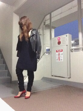 「アイテム（その他雑貨、グリーン系）」を使った、ゆかり🍎さん（レディース・152cm）の冬コーディネート