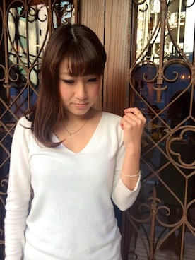 「Loree Rodkin（ローリーロドキン）のアイテム（ピアス（両耳用））」を使った、gotoさん（レディース・158cm）の冬コーディネート
