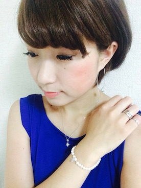 「Loree Rodkin（ローリーロドキン）のアイテム（ピアス（両耳用））」を使った、gotoさん（レディース・158cm）の夏コーディネート