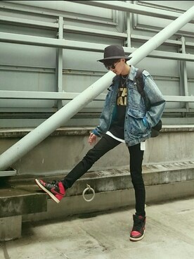 「ハイカット」｜「アイテム（その他）」を使った、TKCさん（メンズ・174cm）の秋コーディネート