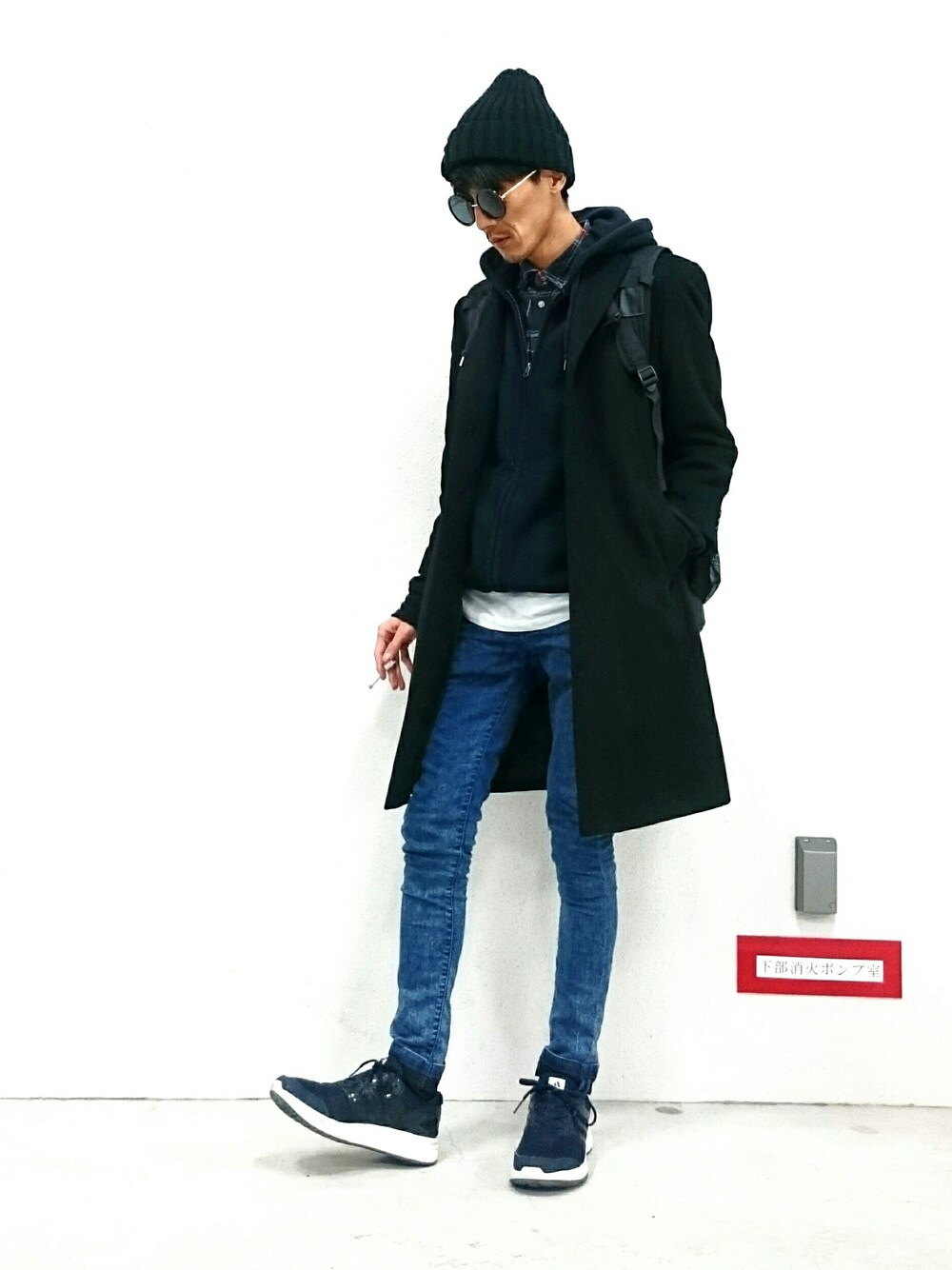 TKCさん（メンズ・174cm）の冬コーディネートの1枚目の写真