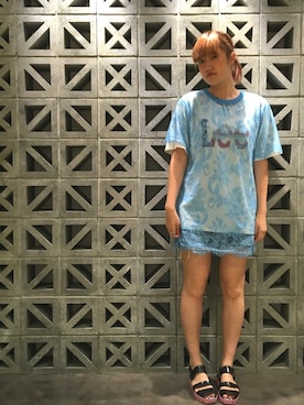 「LEE」｜たぶしさん（レディース・165cm）の夏コーディネート