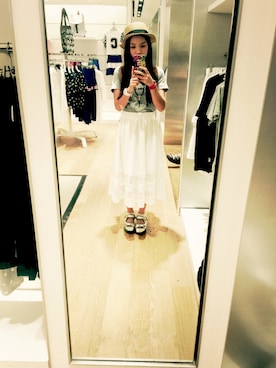 「THE PUZZLE DESIGN（ザパズルデザイン）のアイテム」を使った、Cassie-SHENGさん（レディース・168cm）の夏コーディネート