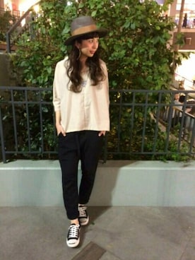 「CONVERSE（コンバース）のCONVERSE コンバース ジャック パーセル / JACK PURCEL（スニーカー）」を使った、Kさん（レディース・164cm）の春コーディネート