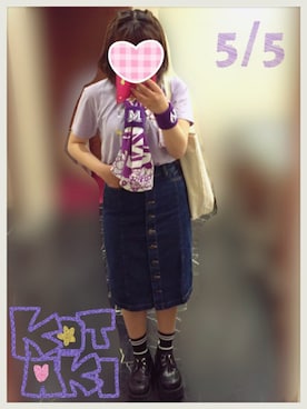 「アンジュルム」｜「アイテム（バッグ）」を使った、KOTAKIさん（レディース・150cm）の春コーディネート