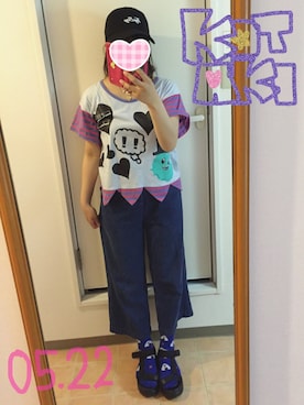 「MALKOMALKA（マルコマルカ）のアイテム」を使った、KOTAKIさん（レディース・150cm）の春コーディネート