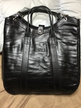 「Daniel & Bob（ダニエル&ボブ）のアイテム（トートバッグ）」を使った、Hide Sakuさん（メンズ・167cm）の秋コーディネート